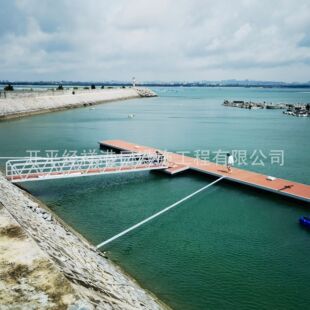 浮筒移动码头浮动平台 引桥浮台水上建筑铝合金浮桥