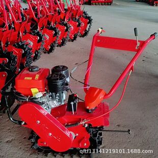 多功能除草微耕机 果园大棚链轨式微耕机 小型多农具犁地微耕机