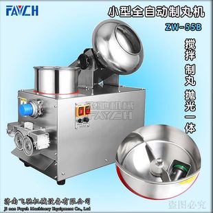 飞驰2020款ZW-55B全自动制丸机自动搅拌制丸抛光一体中药制丸机