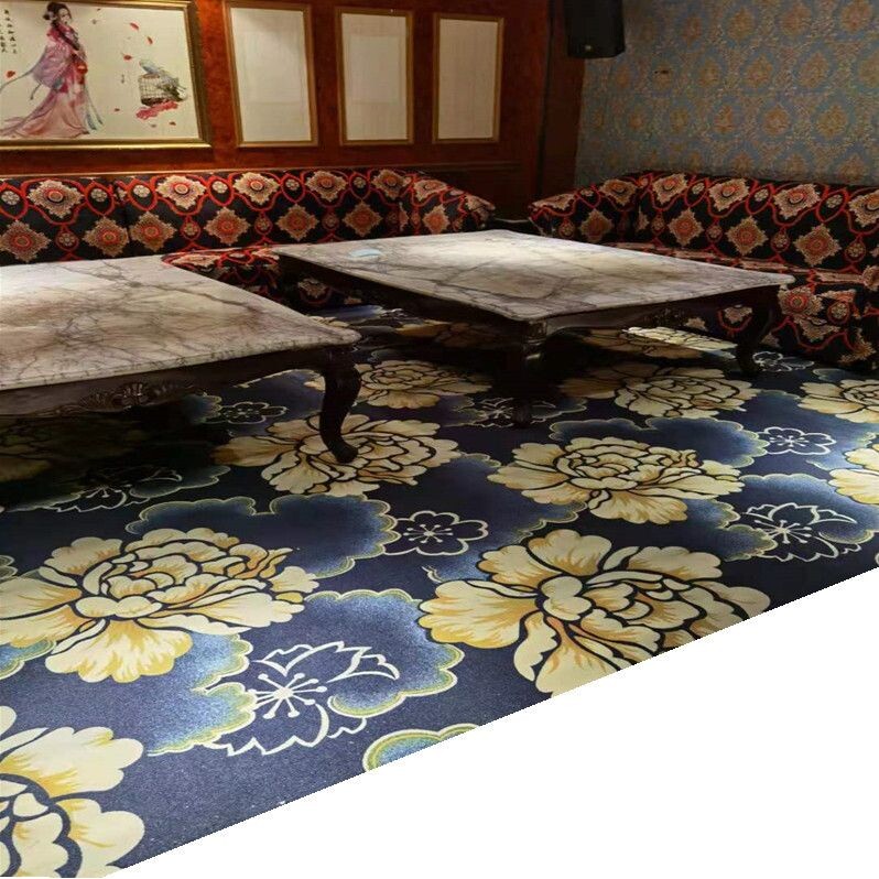 定制450克防火圈绒印花地毯酒店宾馆大面积商用阻燃楼梯满铺地毯