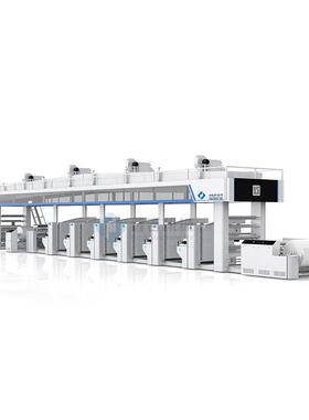 高速机组式柔版印刷机PE透气膜柔印机软包装塑料透析纸NY膜印刷