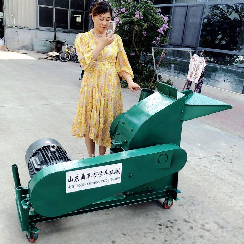 冻玉米有机肥自动进料秸秆粉碎机玉米秸秆粉碎机饲料粉碎机