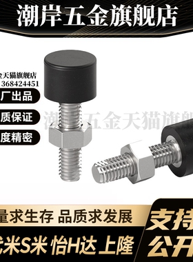 M思米UNST3/4/5/6/8/10-10/15/20/30/40/50带橡胶螺栓不锈钢