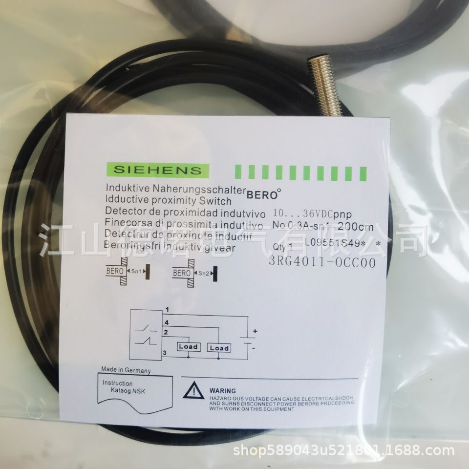 全新销售德诺电感式接近开关3RG4011-0CC00实物拍摄质保2年