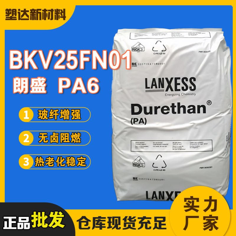 朗盛PA6颗粒 BKV25FN01/04 耐热老化 玻纤增强无卤阻燃尼龙切片