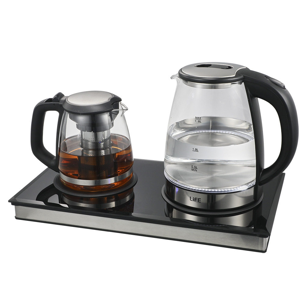 茶具套装不锈钢水壶配玻璃茶壶玻璃底座机械款开关烧水壶托盘套装,模玩/动漫/周边/娃圈三坑/桌游,文化/体育周边,淘宝优惠券,粉丝福利购,淘宝优惠卷