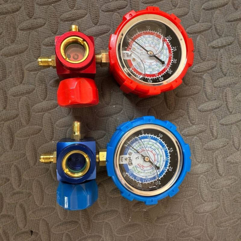 制冷配件468加氟表空调冷媒表R22R134R410压力表