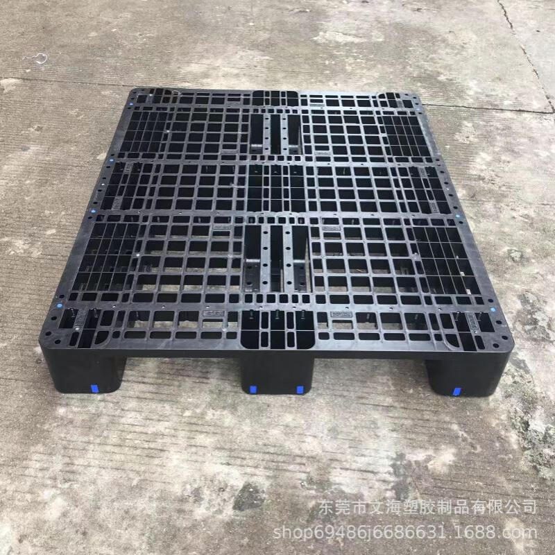 文海供应川字型塑料卡板 网格塑料单面型托盘 仓库物流周转地台板