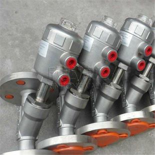 JZ645F全不锈钢法兰气动角座阀 欣弘阀门 现货高温