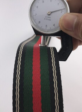 38mm涤纶加捻丝织带斜纹 黑色红色绿色 加捻织带间色 2mm厚