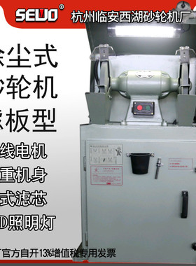 杭州SEWO西湖砂轮机磨刀磨钻头工业级带LED照明滤板型10寸砂轮