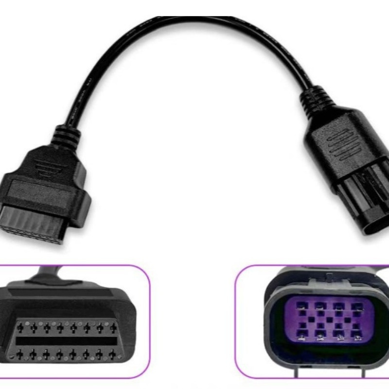 富邦线束OBDII-16P母头对8P连接器;L=280mm