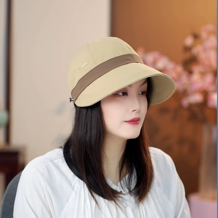 新款宽檐鸭舌帽女春夏天韩版百搭时尚渔夫帽日系休闲显脸小素颜帽