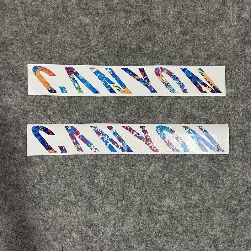 canyon蚕蛹山地公路车自行车车架贴纸贴画贴花覆盖改色logo