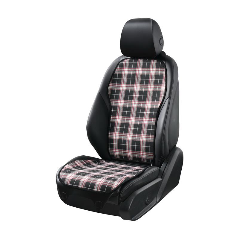 新款四季通用亚麻布艺汽车座套通用小蛮腰防滑透气免绑座椅套坐垫