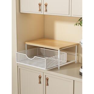 桌面置物架咖啡机抽屉储物架子吧台餐边柜杯架胶囊咖啡茶包收纳盒