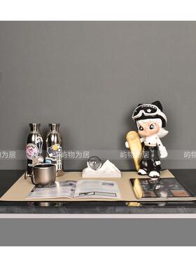 现代样板房间儿童房女儿房书桌滑雪滑板主题饰品摆件组