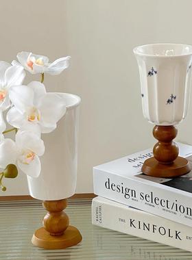 陶瓷花瓶蝴蝶兰假花仿真花电视柜玄关客厅桌面摆件家居好物装饰品