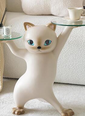 妖娆猫落地摆件客厅大型家居装饰品新家乔迁新居礼品搬家开 业礼