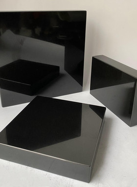 纯天然黑色大理石花岗岩底座CD音响垫板 功放胆机T器材减震板 炮