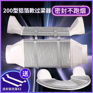 1z60 200过梁器不打孔通风管道扁管 110 系统排油烟机换气扇75