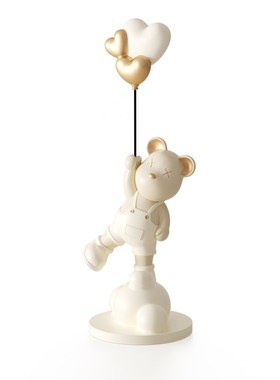 创意气球暴力熊桌面摆件客厅电视柜酒柜书桌样R板房奶油风装饰摆