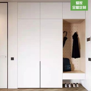 工厂定做制一门到顶衣柜现代轻奢风F格万华禾香鲁丽精板欧松兔宝