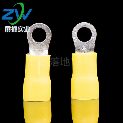 国标A级 dRV5.5-4  引进预绝缘圆形冷压端头 O型接线端子100只紫