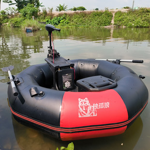 便携单人路亚电动充气船钓鱼船碰碰船水上运动T船轻便3分钟安装