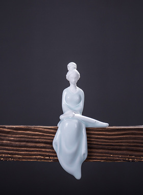 创意人物家居房间装饰品摆设琴棋书E画客厅酒柜中式摆件摆饰工艺