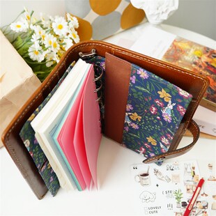 A6防环印垫liberty印花活页本收纳袋文具N票据收纳手账环垫保护垫