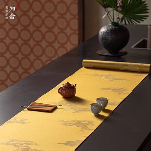 归云居 云霞翠轩织锦茶席复古中式茶桌台布垫T双面布艺桌旗知舍