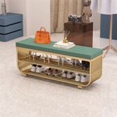 入户玄关换鞋 坐凳软包长条试衣间沙发凳鞋 g凳家用门口可坐式 穿鞋