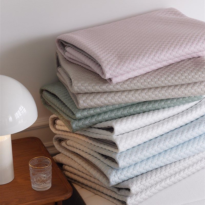 新款简约风凉席三件套冰丝床席床罩夏季床笠可Q水洗空调家用软席