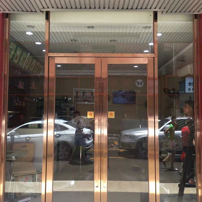 西安玻璃门 地弹门商铺门 有框B地弹门无框玻璃门玻璃办公隔断定