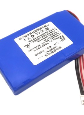 工程宝锂电d池7.4V网络通检测仪聚合物大容量4针线插头通用8000mA