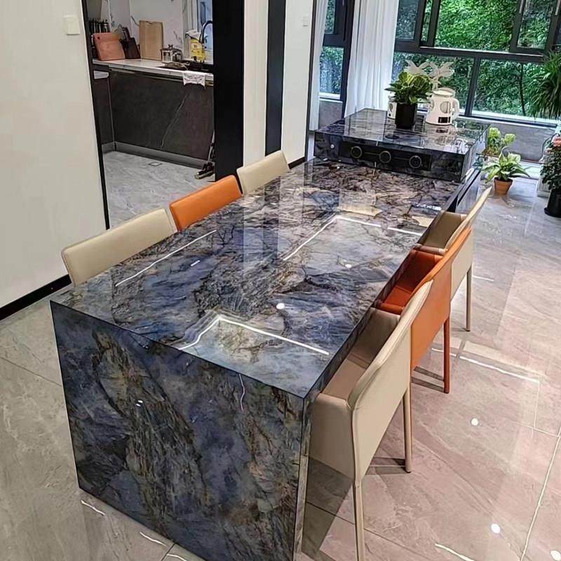 诺岩全岛台餐桌一体家用小户型岩板餐桌椅轻奢高级感餐桌,住宅家具,岛台餐桌,淘宝优惠券,粉丝福利购,淘宝优惠卷