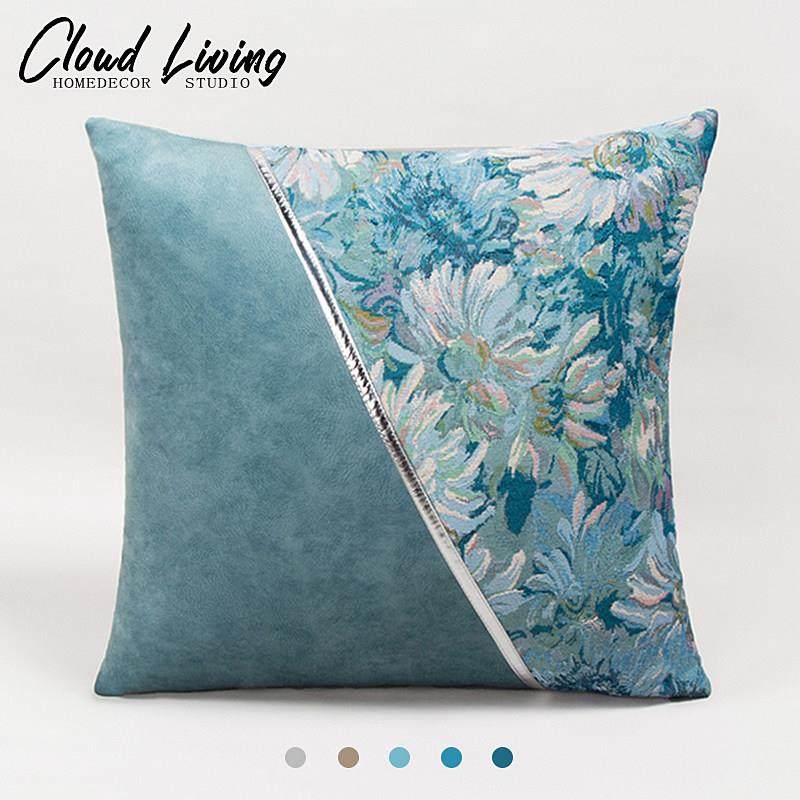 莫奈印象派客厅沙发枕头屋样板房民宿酒店枕头Ktv餐厅对角靠垫,居家布艺,靠垫/抱枕,淘宝优惠券,粉丝福利购,淘宝优惠卷