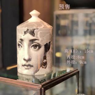 杯状香薰蜡烛杯装 现货陶瓷Candle烛台杯空杯欧式 饰品礼物家居艺术