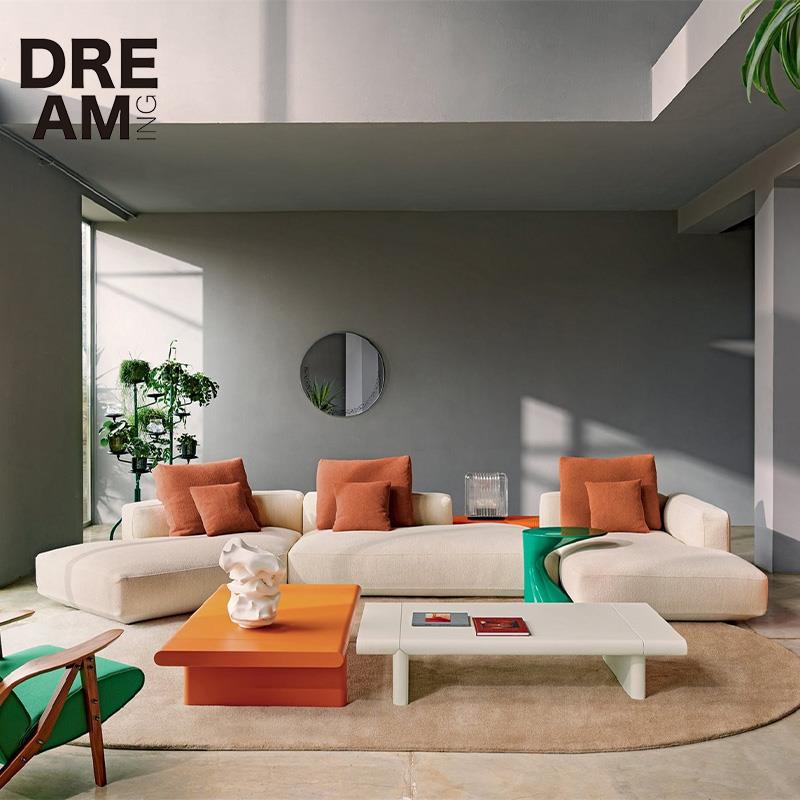 Zanotta意式极简北欧组合岛屿模块布艺丹麦客厅ins风法式设计沙发