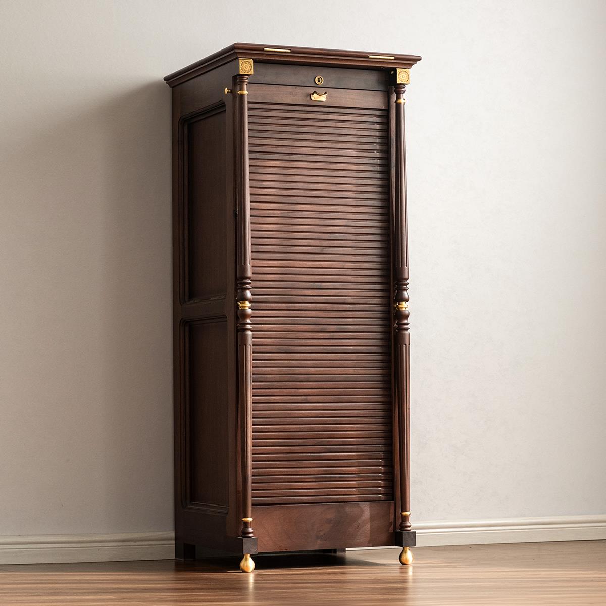 半茶伴木“牙科柜”5o大人美国伊斯特莱克北美黑胡桃木茶具茶水柜