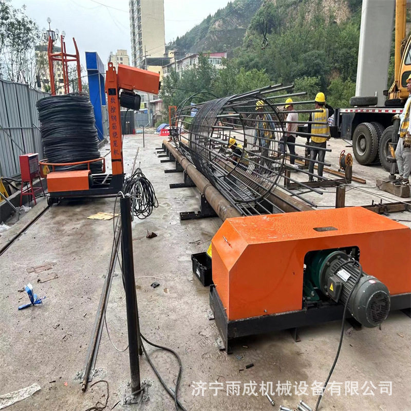 全自动数控单线双线钢筋笼绕筋机 遥控型滚笼机地笼成型机滚焊机