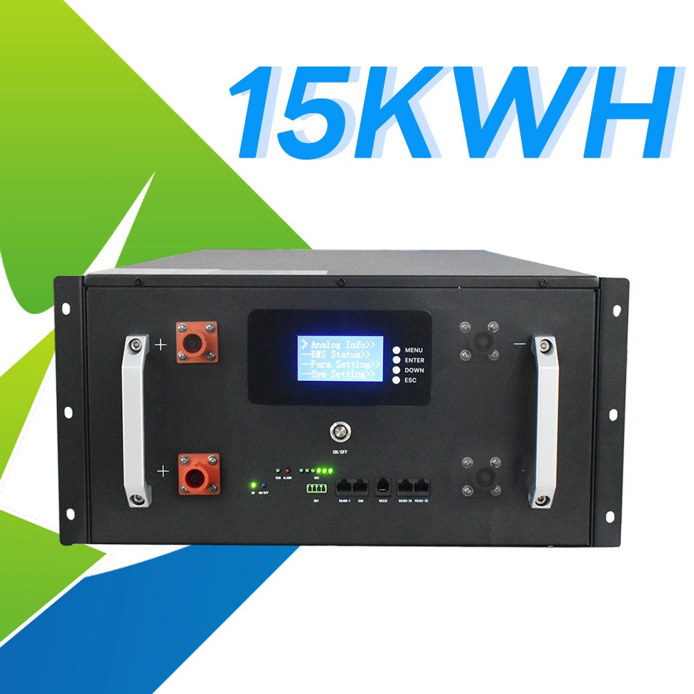 48V300AH太阳能光伏发电储能电源15kwh通信基站机柜磷酸铁锂电池