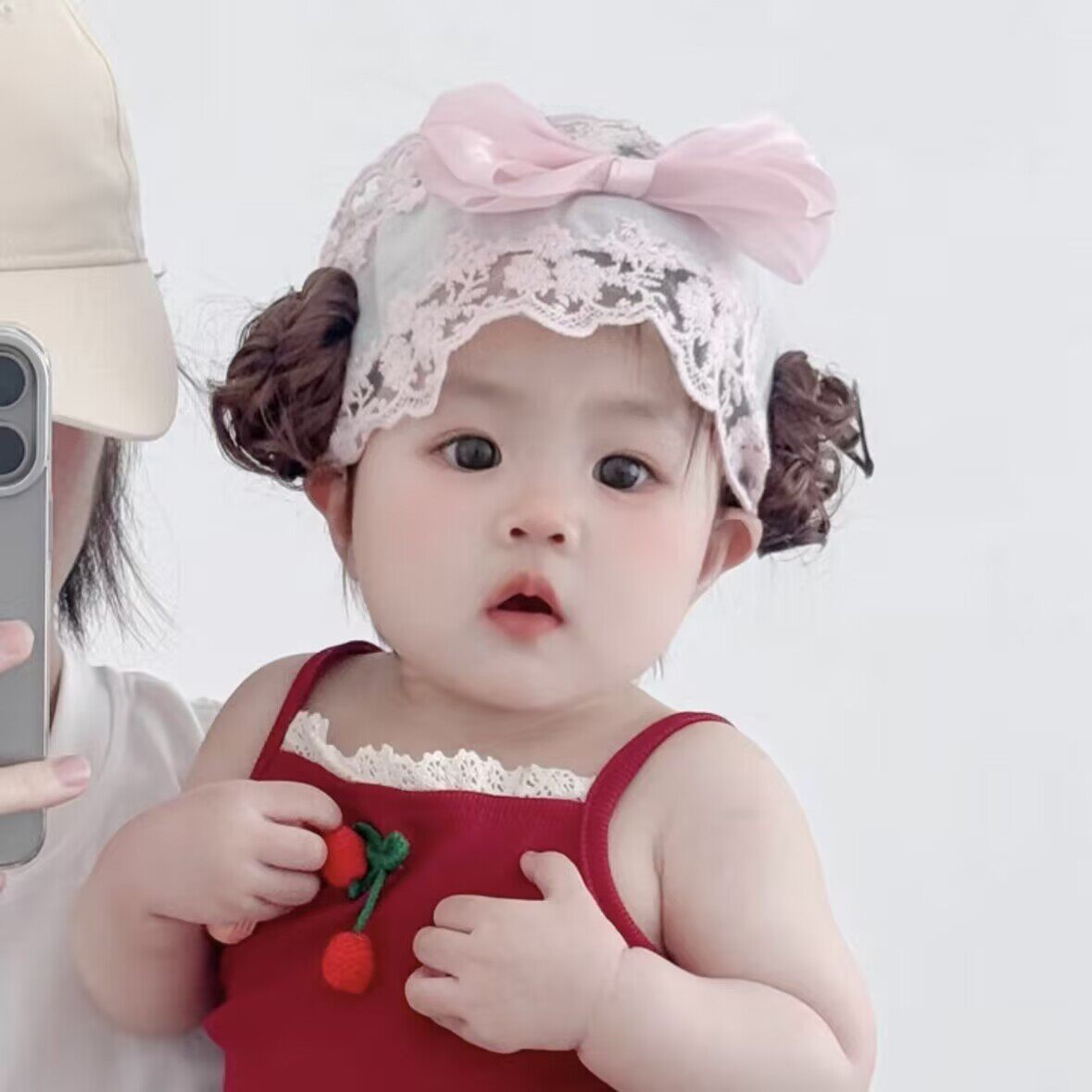 婴儿帽子夏季薄款甜美洋气公主小