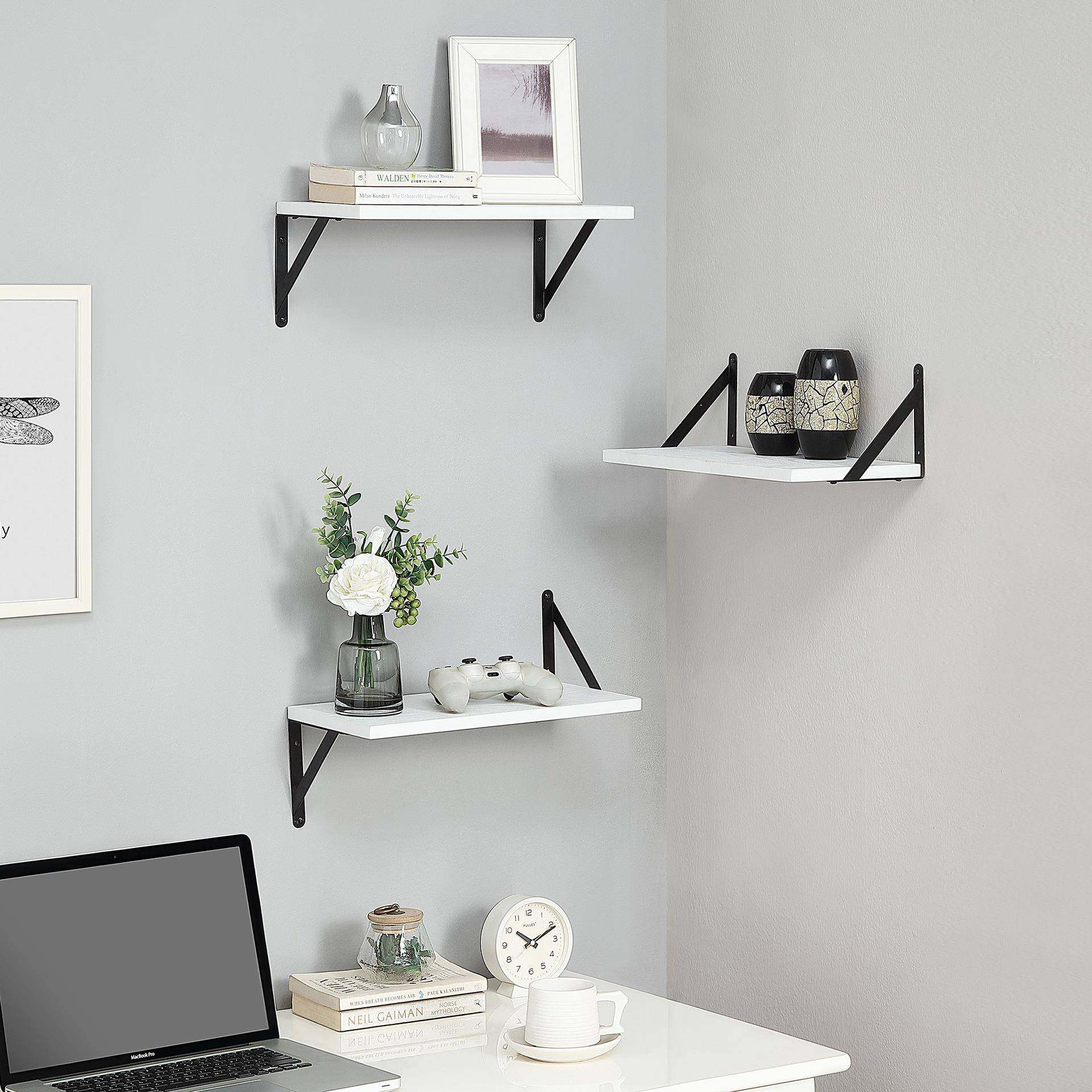 白色三角铁墙架客厅卧室悬浮置物架隔板收纳架电视墙装饰隔板,住宅家具,搁板/置物架/家用陈列架,淘宝优惠券,粉丝福利购,淘宝优惠卷