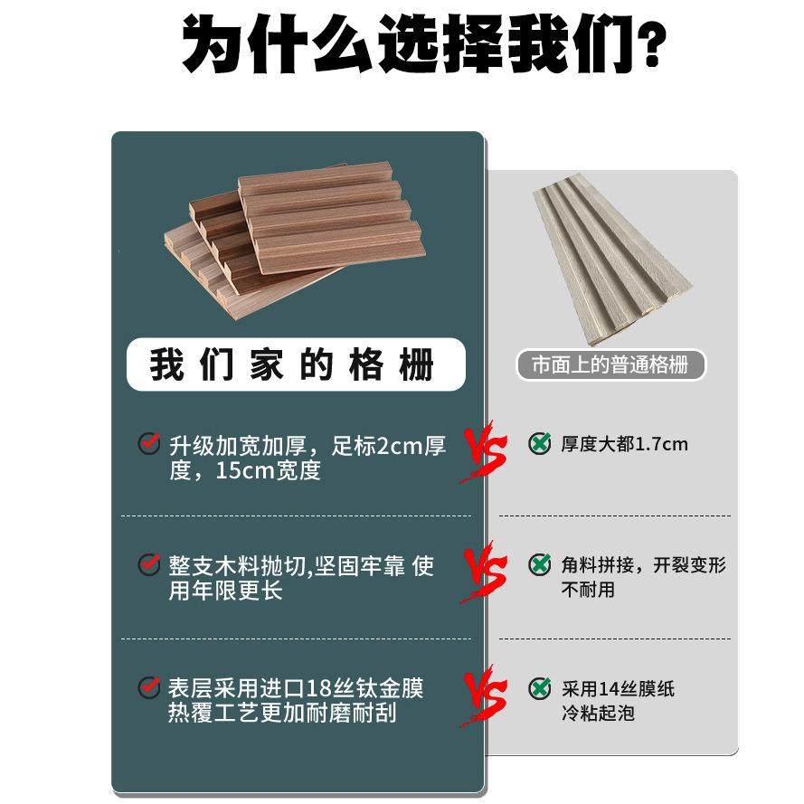 实木格栅护墙板凹凸型木格栅电视背景墙PVC覆膜长城格栅酒吧ktv琴,全屋定制,护墙板附件,淘宝优惠券,粉丝福利购,淘宝优惠卷