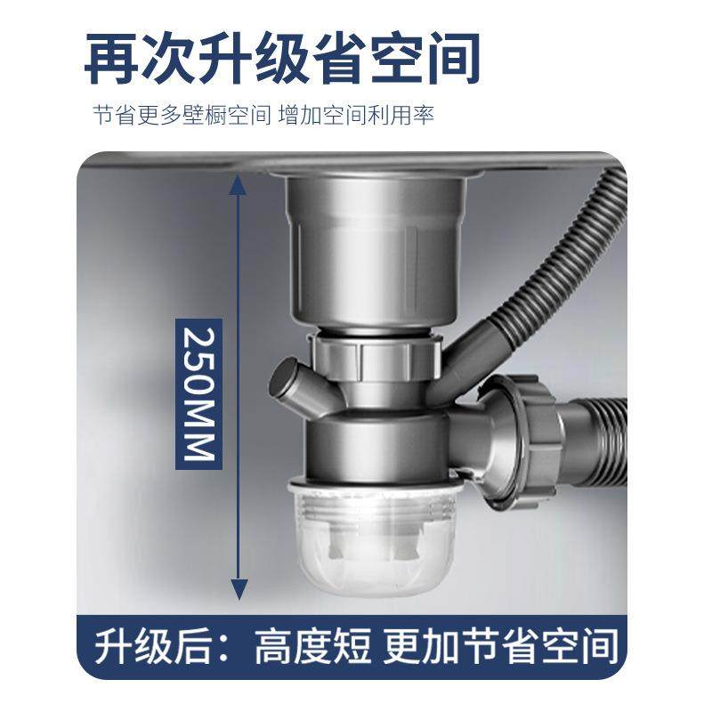 洗菜盆下水配件工程款水封防臭杯全套下水器厨房不锈钢单槽排水管,家装主材,下水器,淘宝优惠券,粉丝福利购,淘宝优惠卷