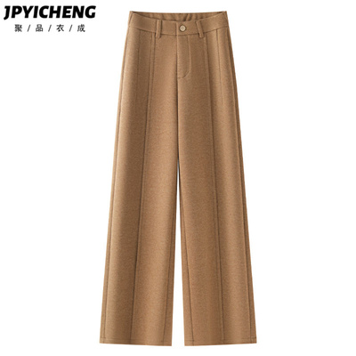 高腰休闲百搭聚品衣成长裤中线