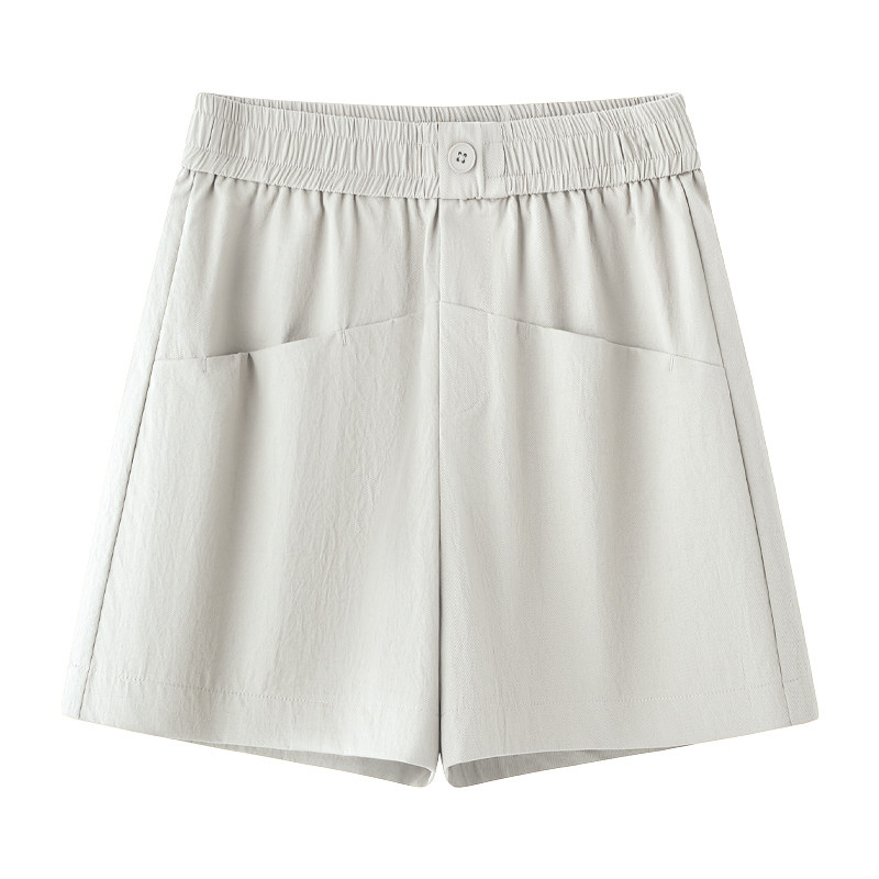 白色休闲阔腿短裤女2025新款冬季爆款休闲运动裤宽松直筒裤子热裤