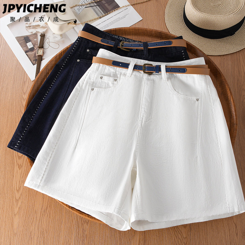 阔腿牛仔短裤女2025新款夏季爆款高腰宽松短裤垂感直筒裤外穿热裤,女装/女士精品,牛仔裤,淘宝优惠券,粉丝福利购,淘宝优惠卷